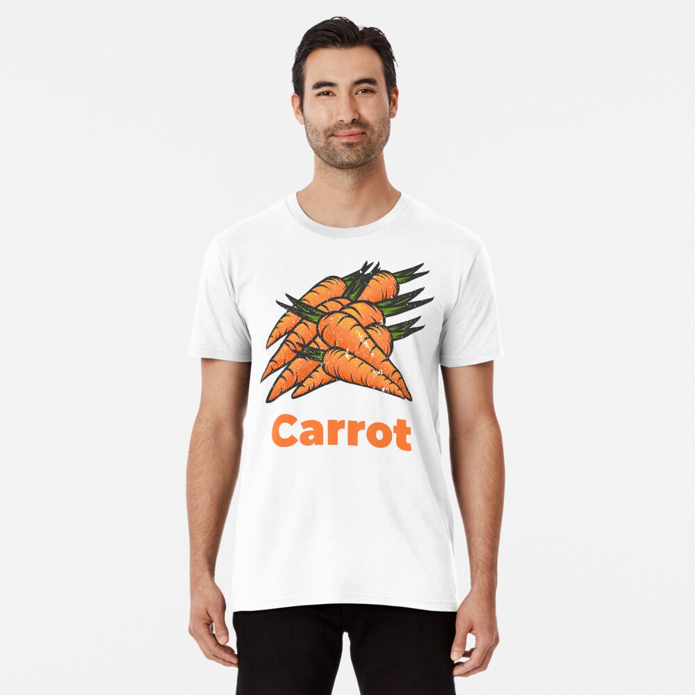 Carrot Vegetable with Name Premium T-Shirt