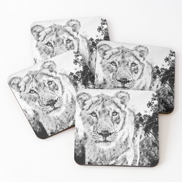 Item preview, Lion Jungle black & White designed and sold by Aquila Light Pictures.