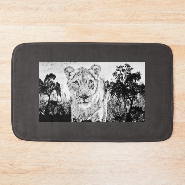 Item preview, Lion Jungle black & White designed and sold by Aquila Light Pictures.