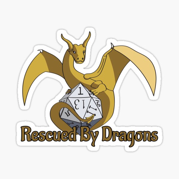 Rescued By Dragons Sticker