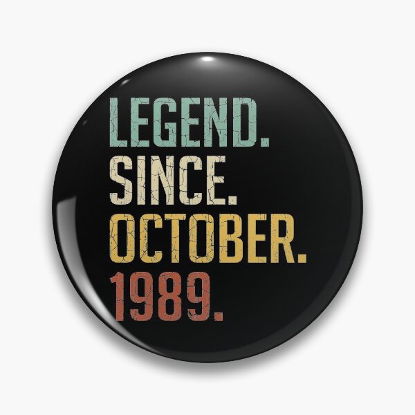 Item preview, Legend Since October 1989 31st Birthday Gift 31 Years Old Vintage October 1989 designed and sold by Takatv.