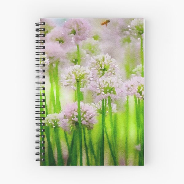 Item preview, Pink Allium and Bees designed and sold by Susan Rydberg.
