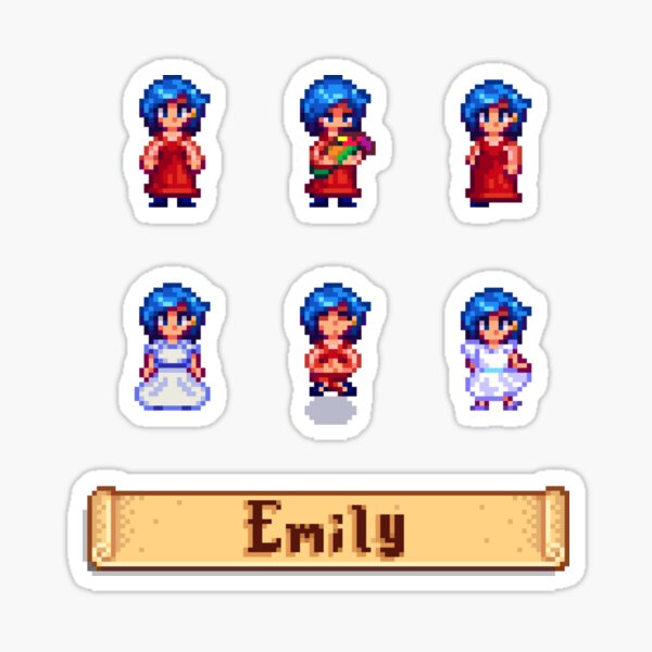 Aperçu de l'œuvre Sprites de Stardew Valley - Emily créée et vendue par kathdvd.
