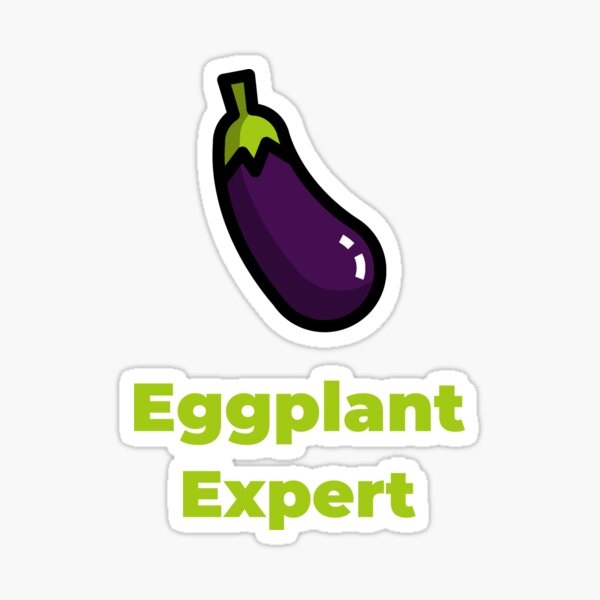 Eggplant Expert Sticker