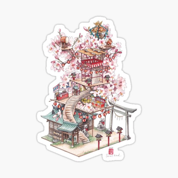 Bonsai Sakura Sticker