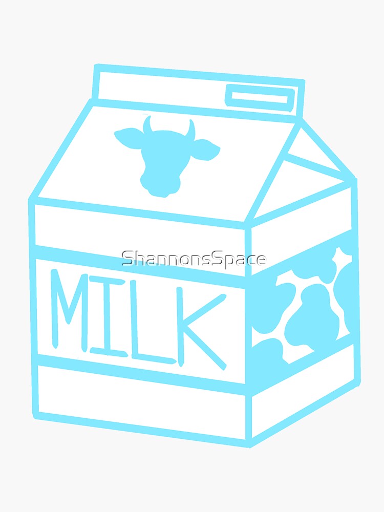 Milk Carton Sticker for Sale by artolxxvia