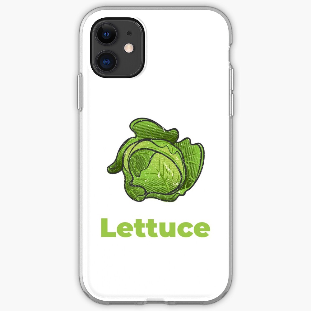 Lettuce Vegetable with Name iPhone Case & Cover
