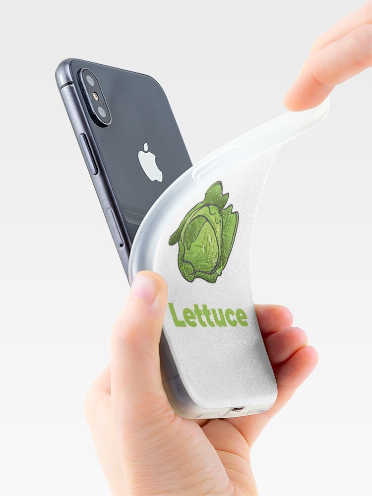 Alternate view of Lettuce Vegetable with Name iPhone Case & Cover