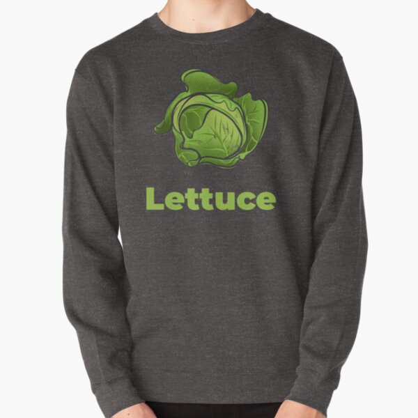 Lettuce Vegetable with Name Pullover Sweatshirt