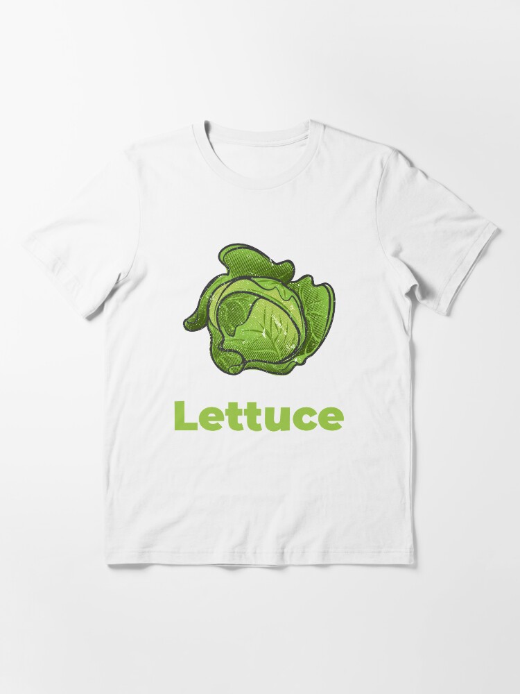 Alternate view of Lettuce Vegetable with Name Essential T-Shirt