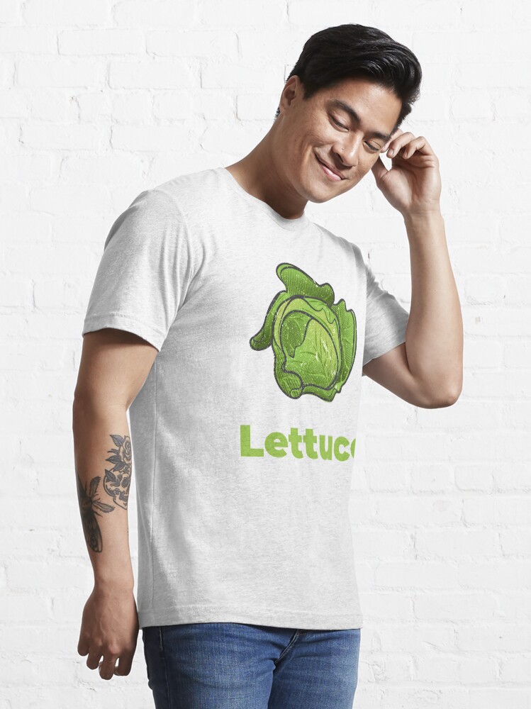 Alternate view of Lettuce Vegetable with Name Essential T-Shirt