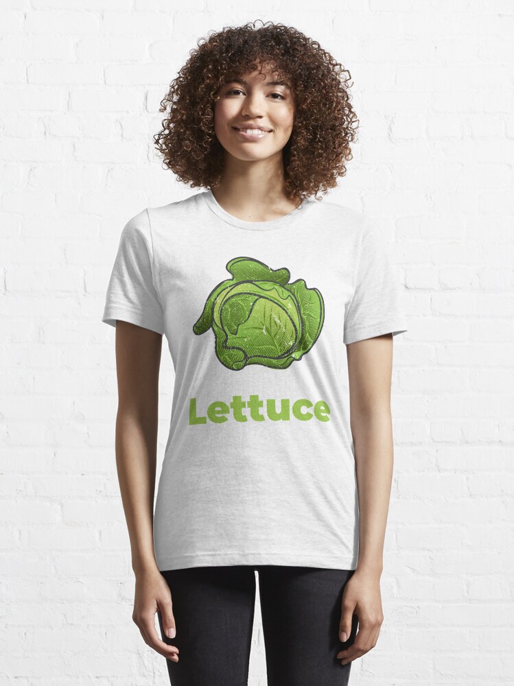 Alternate view of Lettuce Vegetable with Name Essential T-Shirt