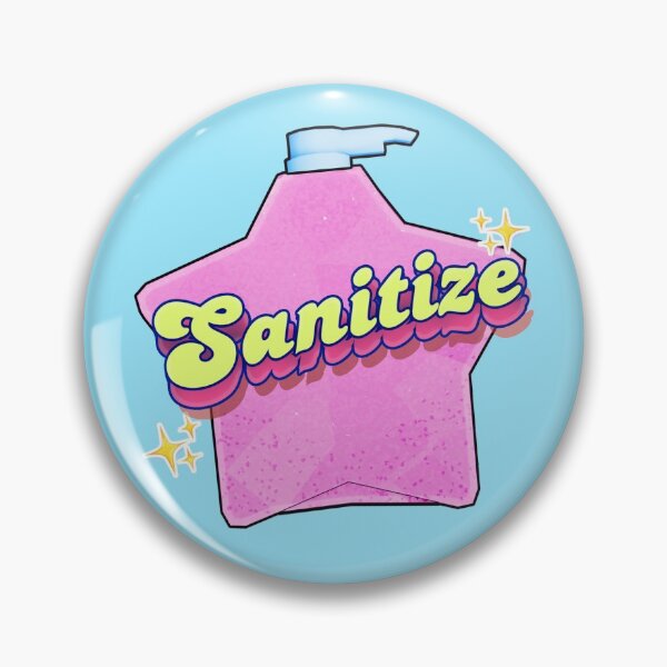 Item preview, Sanitize Sign designed and sold by VelvepeachShop.