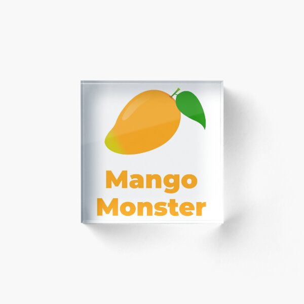 Mango Monster Acrylic Block