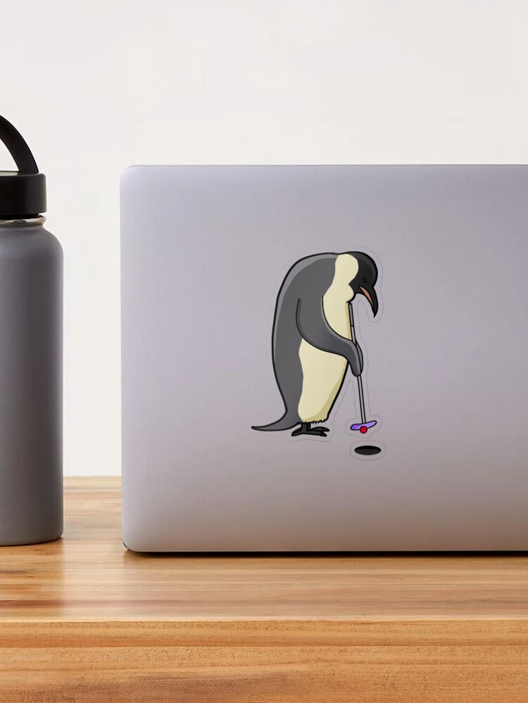 Penguin Playing Mini Golf