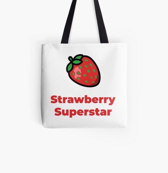 Strawberry Superstar All Over Print Tote Bag