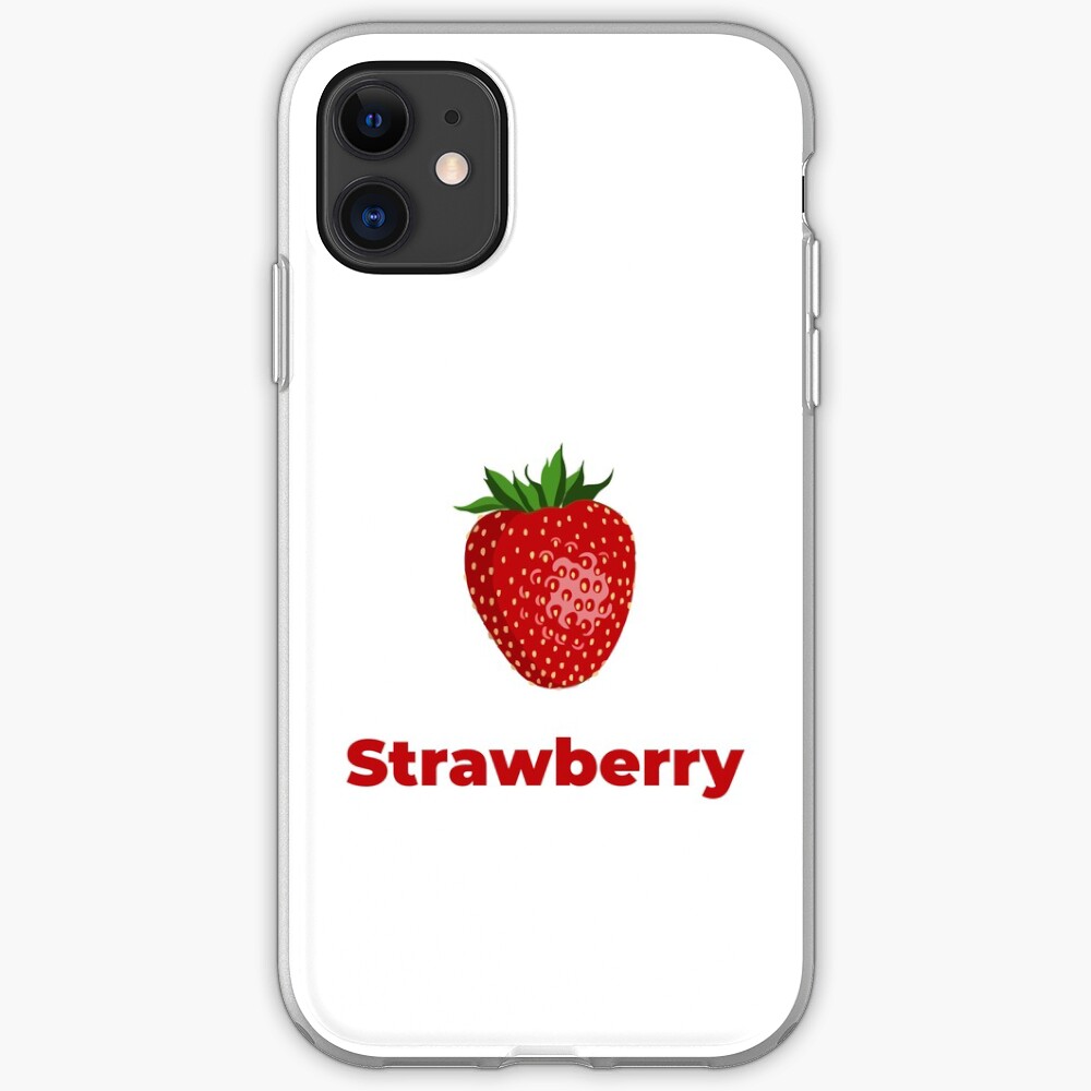 Strawberry Fruit with Name iPhone Case & Cover