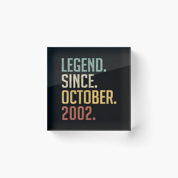 Item preview, Legend Since October 2002 18th Birthday Gift 18 Years Old Vintage October 2002 designed and sold by Takatv.