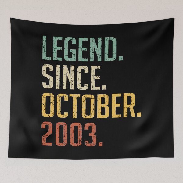 Item preview, Legend Since October 2003 17th Birthday Gift 17 Years Old Vintage October 2003 designed and sold by Takatv.