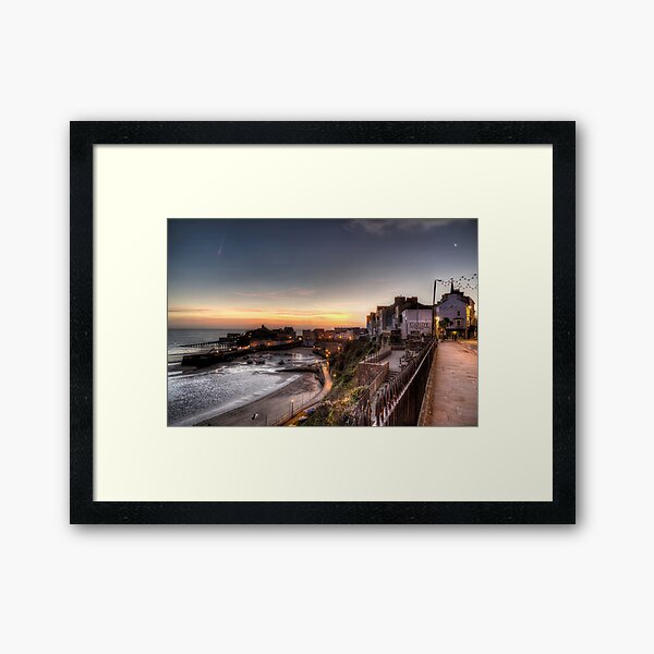 Tenby Harbour in November Framed Art Print