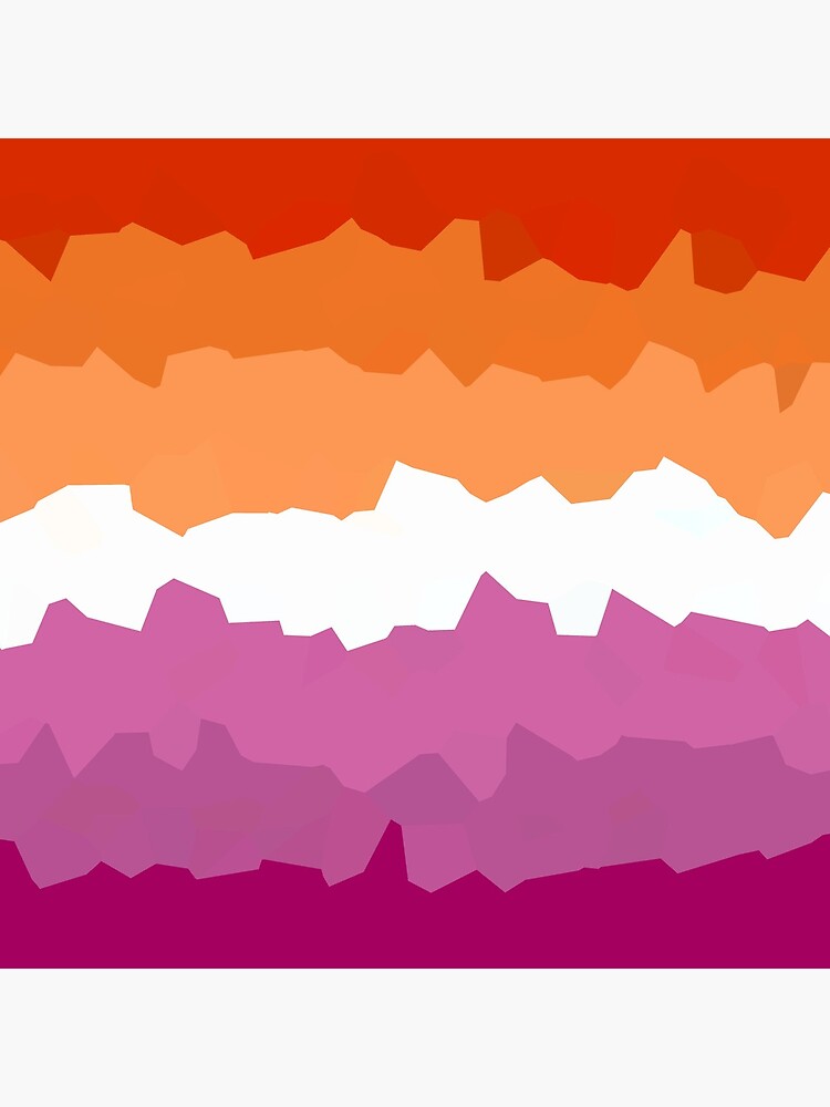 Lesbian Pride Flag Lgbtq Community Poster By Izzyrosedesigns Redbubble 8011