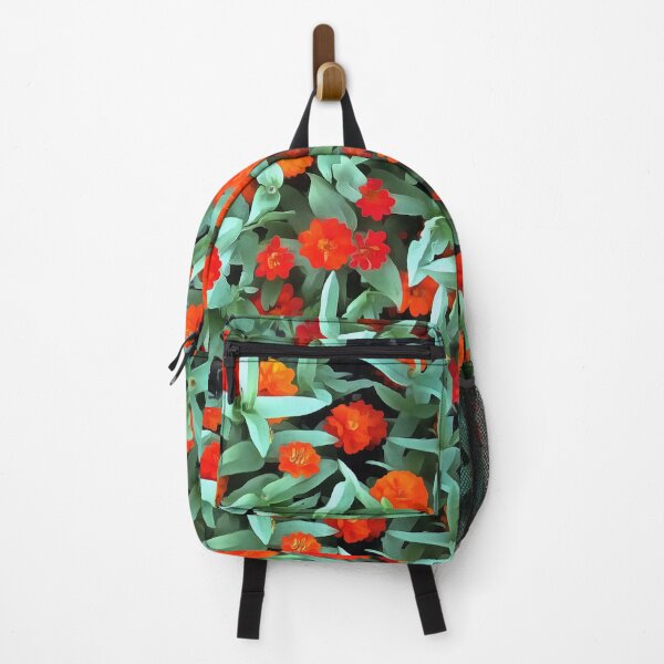 Item preview, Zinnias in the Garden Orange Medley designed and sold by JanineRileyArt.