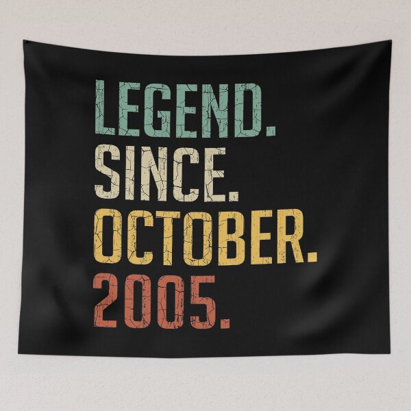 Item preview, Legend Since October 2005 15th Birthday Gift 15 Years Old Vintage October 2005 designed and sold by Takatv.