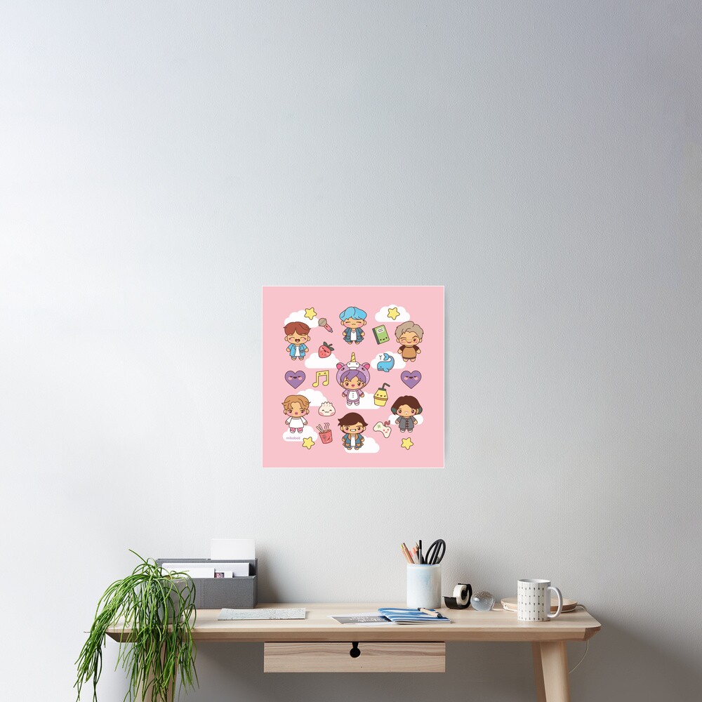 BTS Pajama Party (Pink Version) Poster