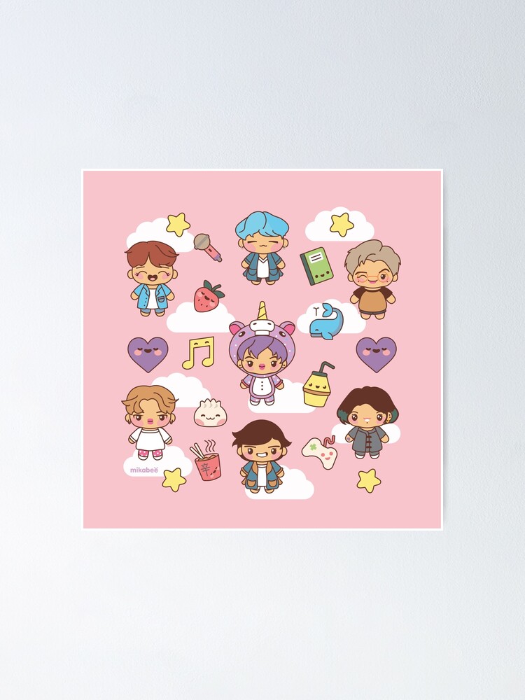 Alternate view of BTS Pajama Party (Pink Version) Poster