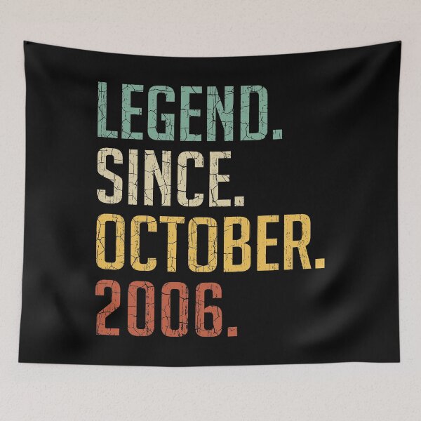 Item preview, Leyenda desde octubre de 2006 Regalo de cumpleaños número 14 14 años Vintage Octubre de 2006 designed and sold by Takatv.