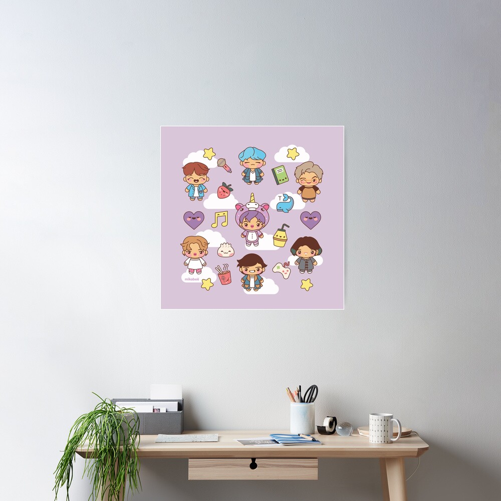 BTS Pajama Party (Purple Version) Poster
