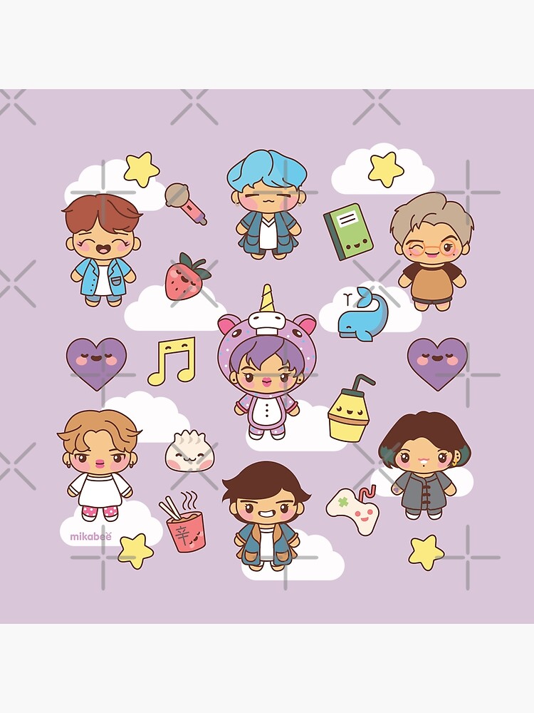 BTS Pajama Party (Purple Version) by MikaBees
