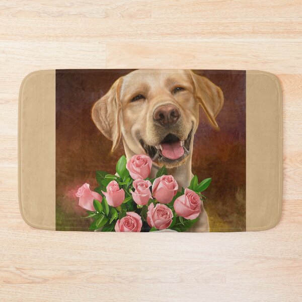 Item preview, Happy Dog 09, with Roses. designed and sold by tutuart.