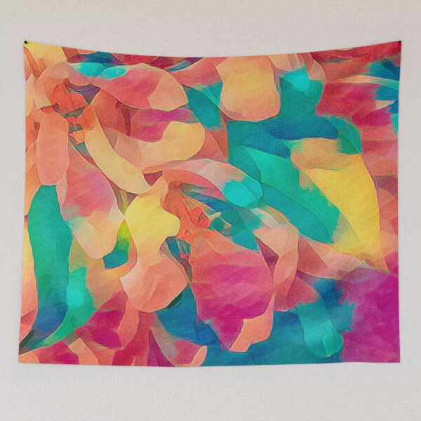 Item preview, Colorful Crab Apple Blossoms Abstract designed and sold by Susan Rydberg.