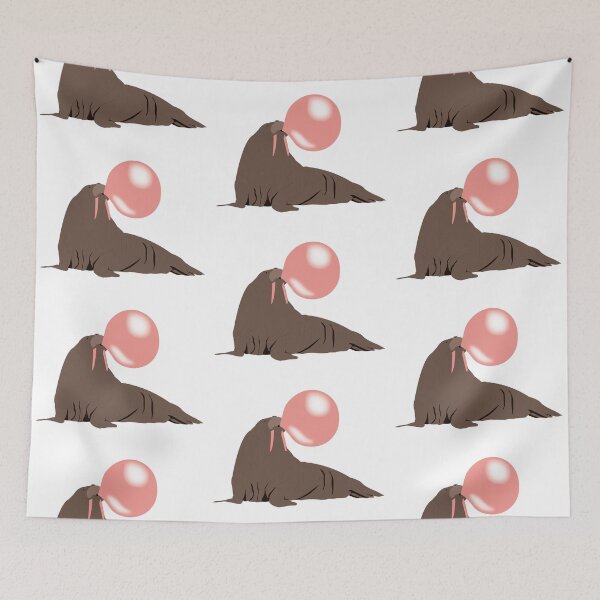 Item preview, Bubble Gum Walrus Blowing Bubble  designed and sold by idovedesign.