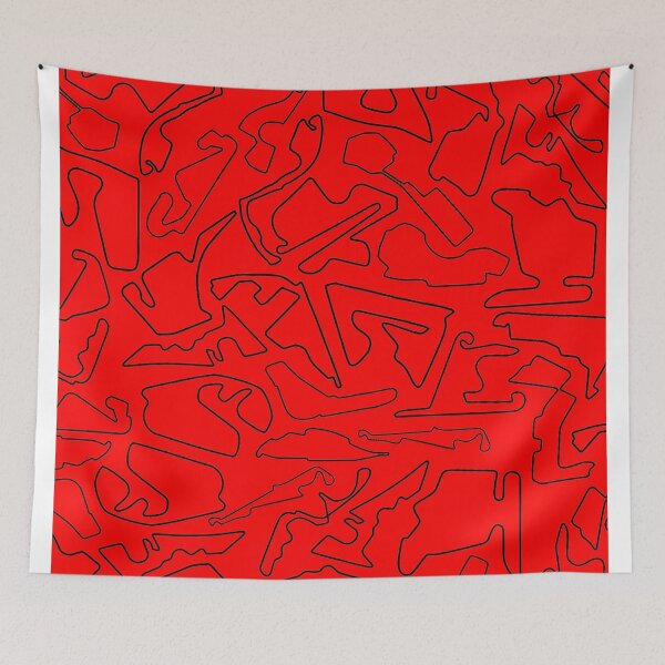 Item preview, Race tracks on red background designed and sold by zferderer98.