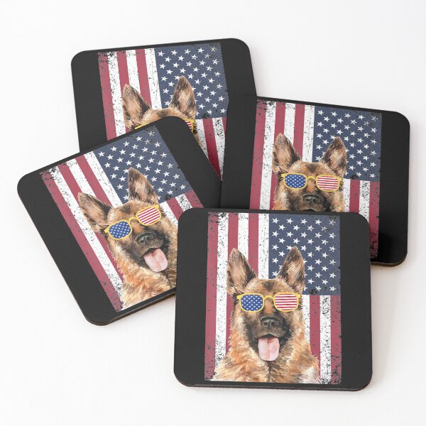 Item preview, German Shepherd Dog 4th Of July USA American Flag GSD Mom Dad Pet Lover designed and sold by MagicJohnson22.