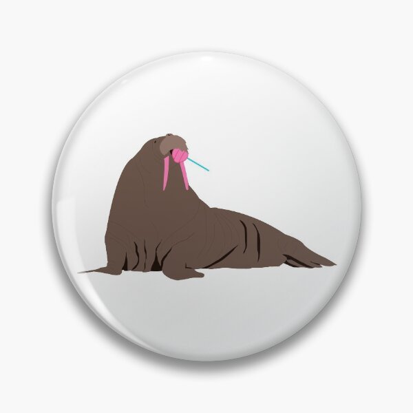 Item preview, Walrus Licking a Pink Lollipop designed and sold by idovedesign.