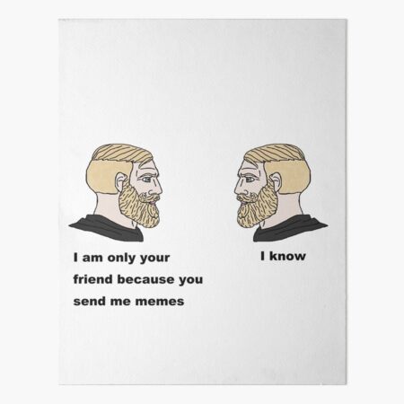 Yes Chad meme Art Print for Sale by AndyNass