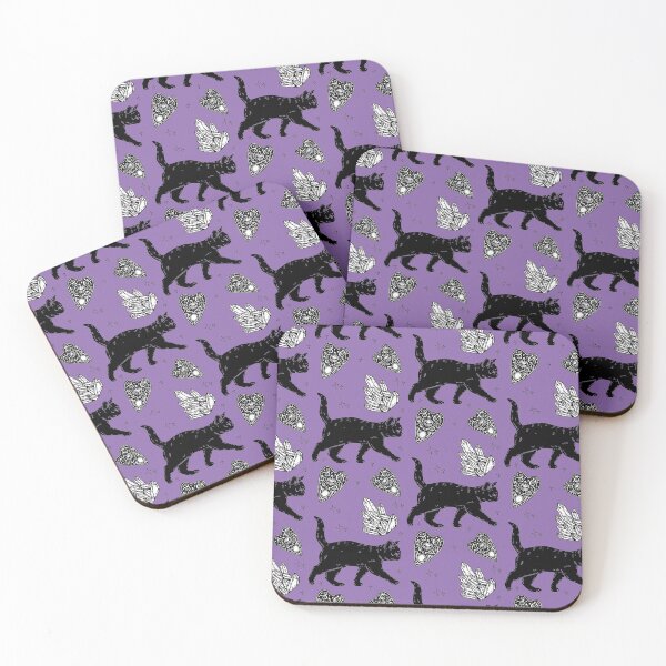 Item preview, Black Cat Witchy Pattern designed and sold by MoonObscura.