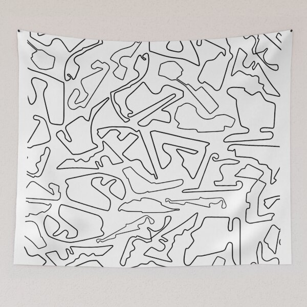Item preview, race tracks on a white background designed and sold by zferderer98.