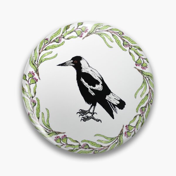 Item preview, eucalyptus magpie wreath designed and sold by cam-graphics.