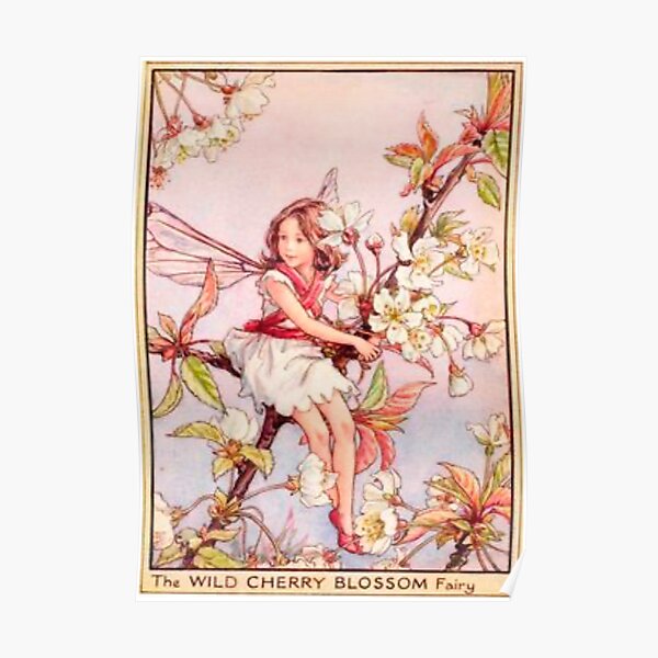 “The Wild Cherry Blossom Fairy” by Cicely Mary Barker Poster