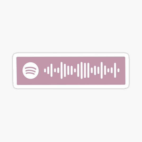 Pink Spotify Code Stickers Redbubble - beef flomix roblox id loud