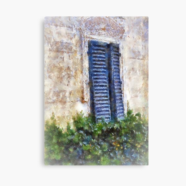 Shuttered windows, Fiesole, Italy Canvas Print