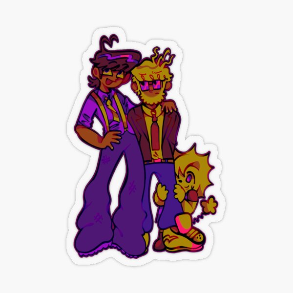 BLUEYCAPSULES William Henry Sammy Sticker FNAF Sticker for Sale