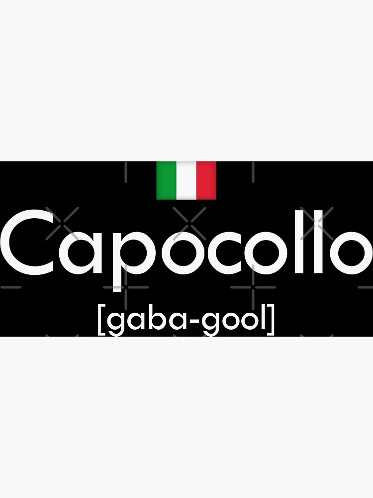 "capocollo gabagool tshirts definition" Poster for Sale by FanaticTee