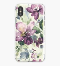 Purple wild flower iPhone Case