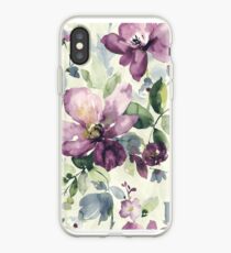 Purple wild flower iPhone Case