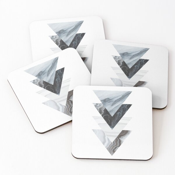 Item preview, Marble Triangles Abstract Geometric Design designed and sold by ind3finite.